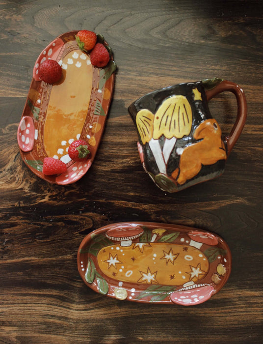 Midnight Mushroom Trays