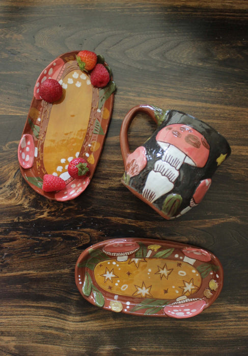 Midnight Mushroom Trays