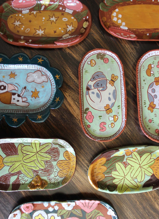 Midnight Mushroom Trays