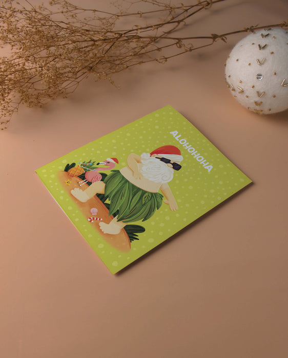 Alohohoha Santa Card