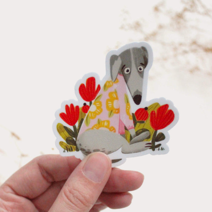 Frightened Fran Vinyl Sticker