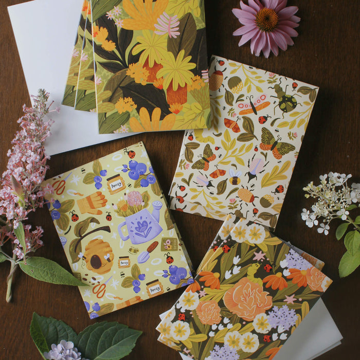 Floral Notecard Box Set of 8