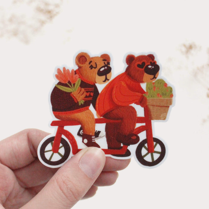 Stylish Sven & Sally Vinyl Sticker