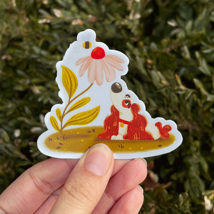 Wallflower Dog Vinyl Sticker