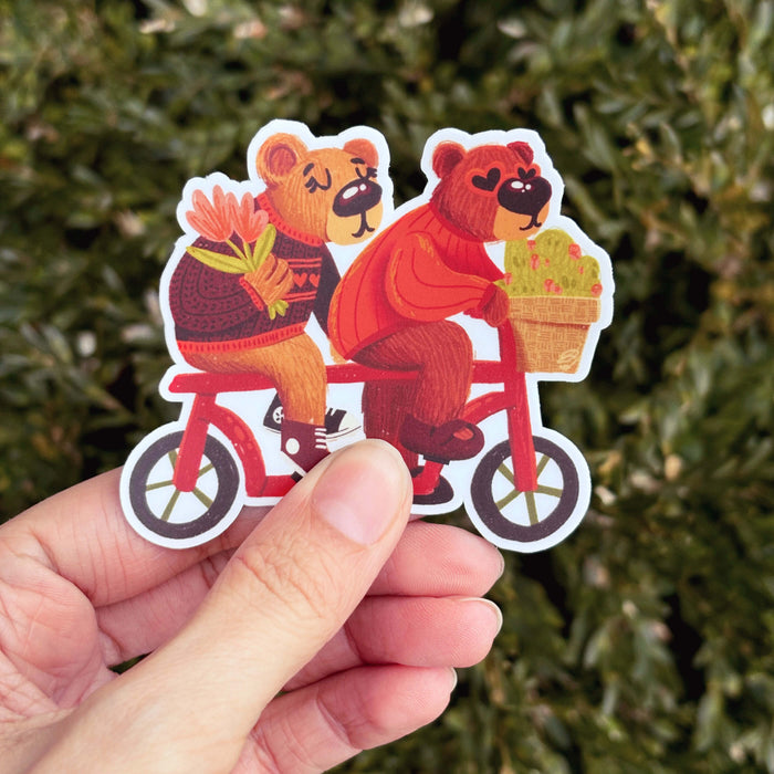 Stylish Sven & Sally Vinyl Sticker