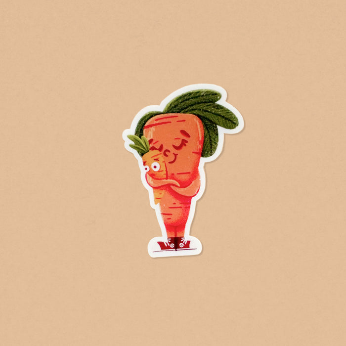 Carrie the Carrot Vinyl Sticker