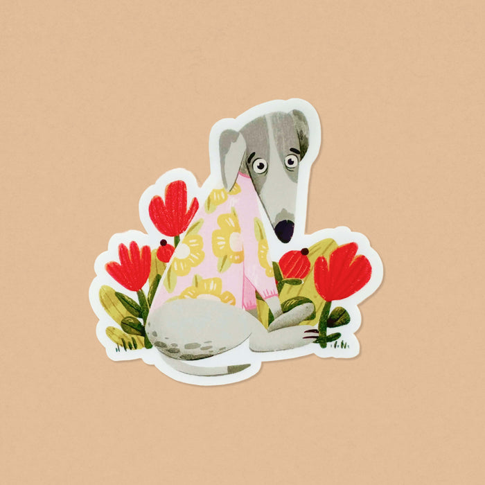 Frightened Fran Vinyl Sticker