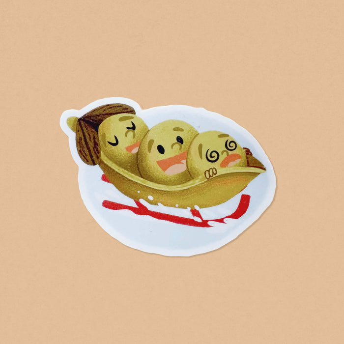 Peter, Paul & Perry Snow Peas Vinyl Sticker