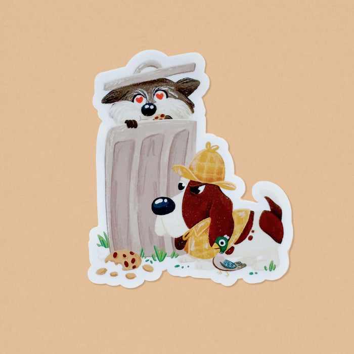 Officer Sniffs Detective Dog Vinyl Sticker