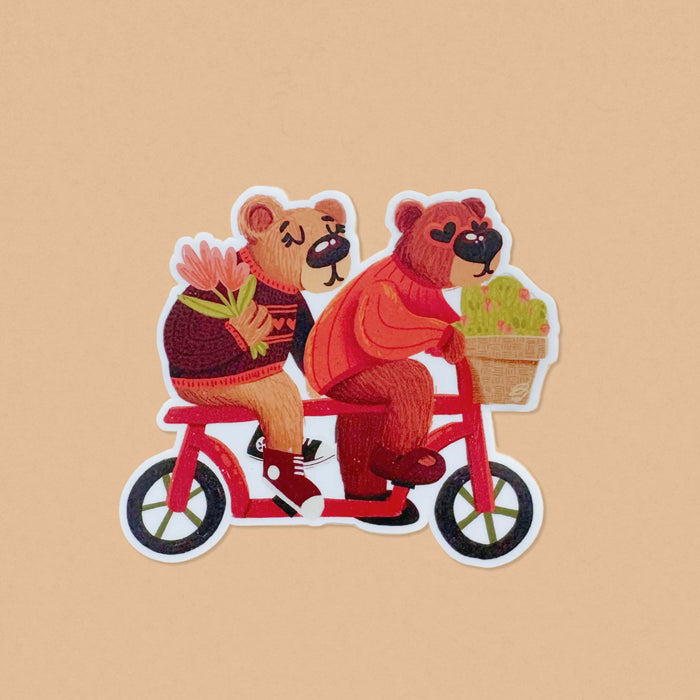 Stylish Sven & Sally Vinyl Sticker