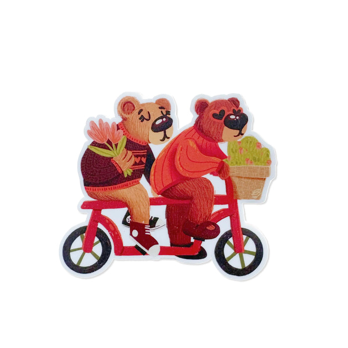 Stylish Sven & Sally Vinyl Sticker