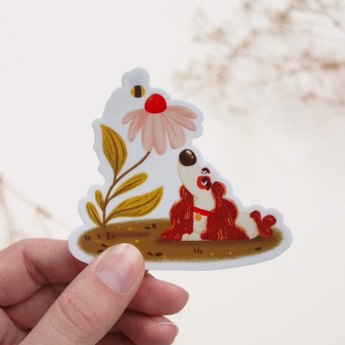 Wallflower Dog Vinyl Sticker